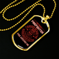 Retired And Survived Firefighter Gift Stainless Steel or 18k Gold Dog Tag 24" Chain-Express Your Love Gifts