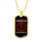 Retired And Survived Firefighter Gift Stainless Steel or 18k Gold Dog Tag 24" Chain-Express Your Love Gifts