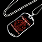 Retired And Survived Firefighter Gift Stainless Steel or 18k Gold Dog Tag 24" Chain-Express Your Love Gifts