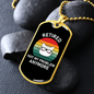 Retired Cat Not My Problem Necklace Stainless Steel or 18k Gold Dog Tag 24" Chain-Express Your Love Gifts