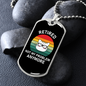 Retired Cat Not My Problem Necklace Stainless Steel or 18k Gold Dog Tag 24" Chain-Express Your Love Gifts