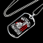 Retired Firefighter Gift Stainless Steel or 18k Gold Dog Tag 24" Chain-Express Your Love Gifts
