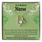 Retired Nurse Thank You Healthcare Medical Worker Nurse Appreciation Gift Forever Necklace w Message Card-Express Your Love Gifts