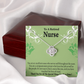 Retired Nurse Thank You Healthcare Medical Worker Nurse Appreciation Gift Infinity Knot Necklace Message Card-Express Your Love Gifts