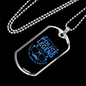 Retired Police Legend Necklace Stainless Steel or 18k Gold Dog Tag 24"-Express Your Love Gifts