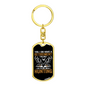 Retirement Hunter'S Keychain Gift Stainless Steel or 18k Gold Dog Tag Keyring-Express Your Love Gifts