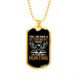 Retirement Hunting Necklace Stainless Steel or 18k Gold Dog Tag 24" Chain-Express Your Love Gifts