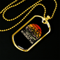 Retirement Plan Cycling Necklace Stainless Steel or 18k Gold Dog Tag 24"-Express Your Love Gifts