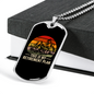 Retirement Plan Cycling Necklace Stainless Steel or 18k Gold Dog Tag 24"-Express Your Love Gifts