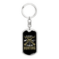 Retirement Plan Is Hunter'S Keychain Gift Stainless Steel or 18k Gold Dog Tag Keyring-Express Your Love Gifts