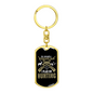 Retirement Plan Is Hunter'S Keychain Gift Stainless Steel or 18k Gold Dog Tag Keyring-Express Your Love Gifts
