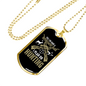 Retirement Plan Is Hunting Necklace Stainless Steel or 18k Gold Dog Tag 24" Chain-Express Your Love Gifts