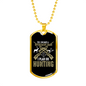 Retirement Plan Is Hunting Necklace Stainless Steel or 18k Gold Dog Tag 24" Chain-Express Your Love Gifts