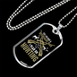 Retirement Plan Is Hunting Necklace Stainless Steel or 18k Gold Dog Tag 24" Chain-Express Your Love Gifts