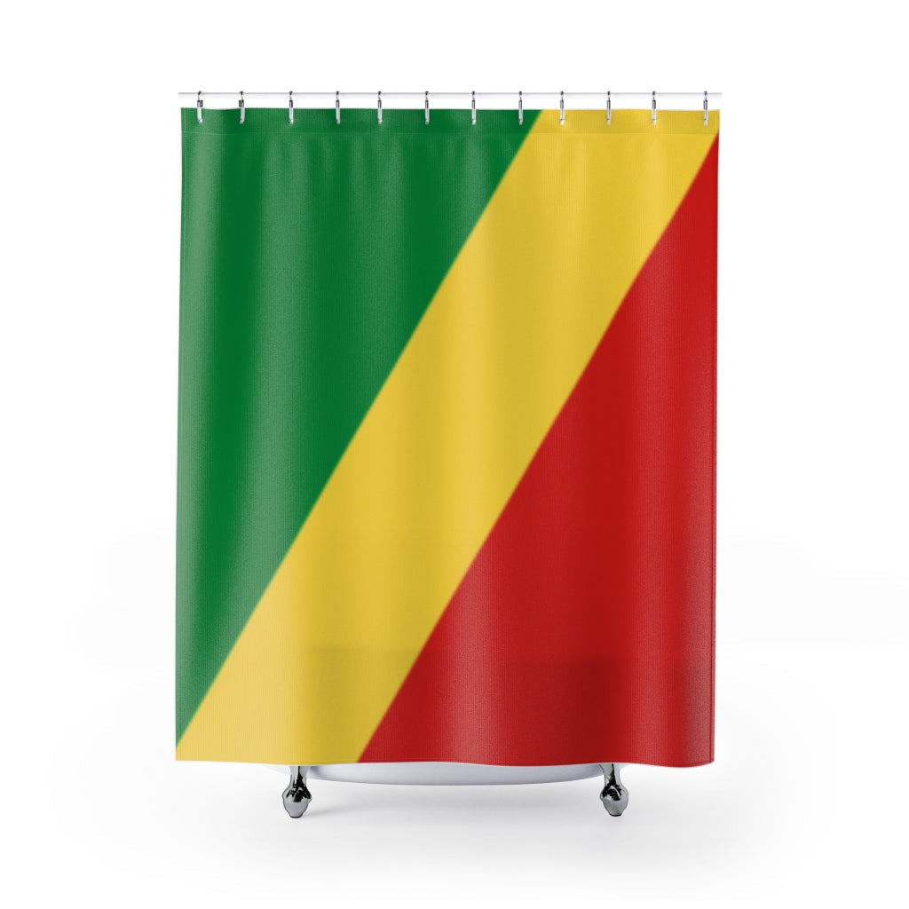 Réunion Flag Stylish Design 71" x 74" Elegant Waterproof Shower Curtain for a Spa-like Bathroom Paradise Exceptional Craftsmanship-Express Your Love Gifts