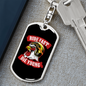 Ride Fast Die Young Biker Keychain Stainless Steel or 18k Gold Dog Tag Keyring-Express Your Love Gifts