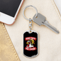 Ride Fast Die Young Biker Keychain Stainless Steel or 18k Gold Dog Tag Keyring-Express Your Love Gifts