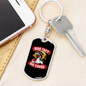 Ride Fast Die Young Biker Keychain Stainless Steel or 18k Gold Dog Tag Keyring-Express Your Love Gifts