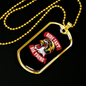 Ride Fast Die Young Biker Necklace Stainless Steel or 18k Gold Dog Tag 24"-Express Your Love Gifts