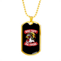Ride Fast Die Young Biker Necklace Stainless Steel or 18k Gold Dog Tag 24"-Express Your Love Gifts