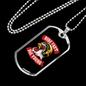 Ride Fast Die Young Biker Necklace Stainless Steel or 18k Gold Dog Tag 24"-Express Your Love Gifts