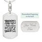 Ride Is Life Biker Keychain Stainless Steel or 18k Gold Dog Tag Keyring-Express Your Love Gifts