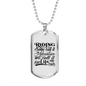 Ride Is Life Biker Necklace Stainless Steel or 18k Gold Dog Tag 24"-Express Your Love Gifts
