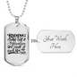 Ride Is Life Biker Necklace Stainless Steel or 18k Gold Dog Tag 24"-Express Your Love Gifts