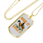 Ride it Like You Stole It Horse Necklace Stainless Steel or 18k Gold Dog Tag 24" Chain-Express Your Love Gifts