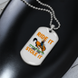 Ride it Like You Stole It Horse Necklace Stainless Steel or 18k Gold Dog Tag 24" Chain-Express Your Love Gifts