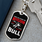 Ride the Bitcoin Crypto Keychain Stainless Steel or 18k Gold Dog Tag Keyring-Express Your Love Gifts