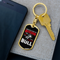 Ride the Bitcoin Crypto Keychain Stainless Steel or 18k Gold Dog Tag Keyring-Express Your Love Gifts