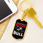 Ride the Bitcoin Crypto Keychain Stainless Steel or 18k Gold Dog Tag Keyring-Express Your Love Gifts
