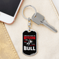 Ride the Bitcoin Crypto Keychain Stainless Steel or 18k Gold Dog Tag Keyring-Express Your Love Gifts