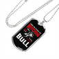 Ride the Bitcoin Crypto Necklace Stainless Steel or 18k Gold Dog Tag 24" Chain-Express Your Love Gifts