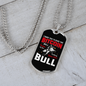 Ride the Bitcoin Crypto Necklace Stainless Steel or 18k Gold Dog Tag 24" Chain-Express Your Love Gifts