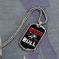 Ride the Bitcoin Crypto Necklace Stainless Steel or 18k Gold Dog Tag 24" Chain-Express Your Love Gifts