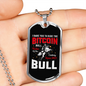 Ride the Bitcoin Crypto Necklace Stainless Steel or 18k Gold Dog Tag 24" Chain-Express Your Love Gifts