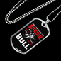 Ride the Bitcoin Crypto Necklace Stainless Steel or 18k Gold Dog Tag 24" Chain-Express Your Love Gifts