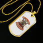 Ride Till Death Biker Necklace Stainless Steel or 18k Gold Dog Tag 24"-Express Your Love Gifts