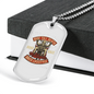 Ride Till Death Biker Necklace Stainless Steel or 18k Gold Dog Tag 24"-Express Your Love Gifts