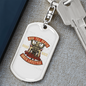 Ride Till Death Keychain Stainless Steel or 18k Gold Dog Tag Keyring-Express Your Love Gifts