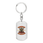 Ride Till Death Keychain Stainless Steel or 18k Gold Dog Tag Keyring-Express Your Love Gifts