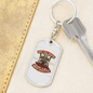 Ride Till Death Keychain Stainless Steel or 18k Gold Dog Tag Keyring-Express Your Love Gifts