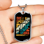 Ride Up Grades Cycling Necklace Stainless Steel or 18k Gold Dog Tag 24"-Express Your Love Gifts