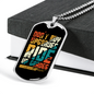 Ride Up Grades Cycling Necklace Stainless Steel or 18k Gold Dog Tag 24"-Express Your Love Gifts