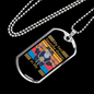 Riding & Dog Biker Necklace Stainless Steel or 18k Gold Dog Tag 24"-Express Your Love Gifts