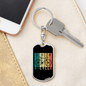 Riding Bicycle Cycling Keychain Stainless Steel or 18k Gold Dog Tag Keyring-Express Your Love Gifts