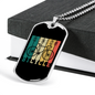 Riding Bicycle Cycling Necklace Stainless Steel or 18k Gold Dog Tag 24"-Express Your Love Gifts