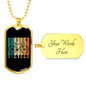 Riding Bicycle Cycling Necklace Stainless Steel or 18k Gold Dog Tag 24"-Express Your Love Gifts